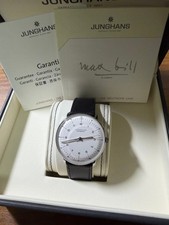 Junghans Max Bill Automatic 027/3500.0 White Dial Leather Box Papers 2