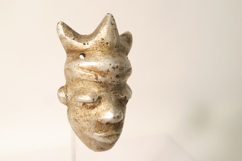 Aluminium Anhänger Maske Kopf Pende HP02 6cm small Alu mask Pendant Congo Kongo - Picture 2 of 8