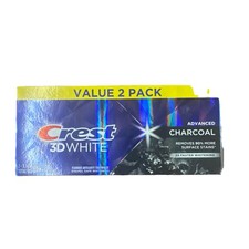 Crest 3D White Advanced Charcoal Whitening Toothpaste, 3.3 oz, Pk of 2 Ex 10/27 0.32 per gallon