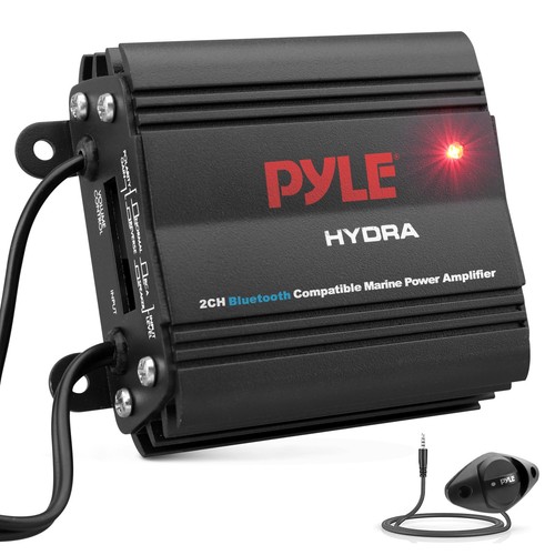 	Pyle Auto 2-Channel Marine Amplifier - 200 Watt RMS 4 OHM Full Range Stereo ... - Picture 1 of 7