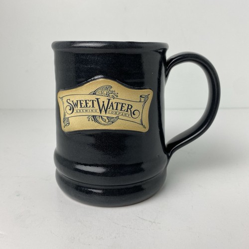Deneen Pottery 15 oz Coffee Mug Sweetwater Brewing Company Hand Thrown 2016 Fish - Picture 1 of 8