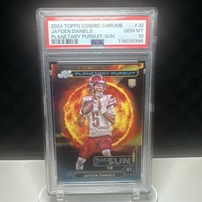 2024 Topps Cosmic Chrome Jayden Daniels Planetary Pursuit Sun RC #PPSU-JD PSA 10