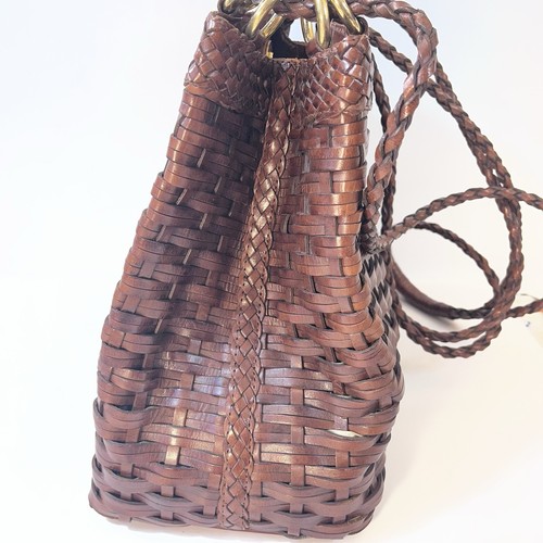 Saks Fifth Avenue Tasche geflochtenes Leder 60er 70er Made in Brazil perfekt für den Herbst Vintage - Bild 8 von 12