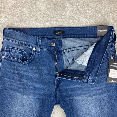 Jeans uomo True Religion Ricky relaxed dritto lavaggio medio armonioso taglia 36 - Foto 8 di 16