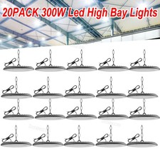 20 Pcs 300W UFO Led High Bay Light Commercial Industrial Warehouse Garage Light