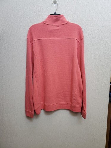 NEW Tommy Bahama Mens Pink  M  1/4 Zip Long Sleeve Pullover Sweatshirt NWT $118 - Picture 7 of 9