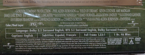 Field of Dreams (DVD, Full Screen, Two-Disc Anniversary Edition) *NEW SEALED* - Imagen 4 de 4