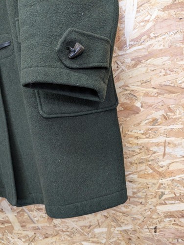 Vintage 50s Gloverall Duffle Coat Wool Heavy Bottle Green Made England 16 Medium - Picture 9 of 9