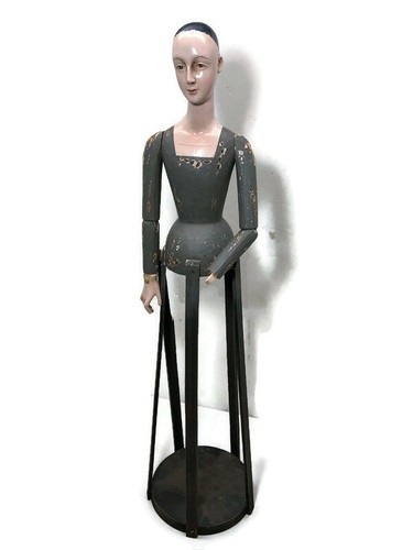 Santos Wooden Cage Doll Hand Crafted Jointed Arms Philippines 30" - Picture 21 of 21