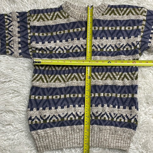 Vintage Northwest Territory Strickpullover Herren Medium Nordic Knit gestreift - Bild 2 von 3