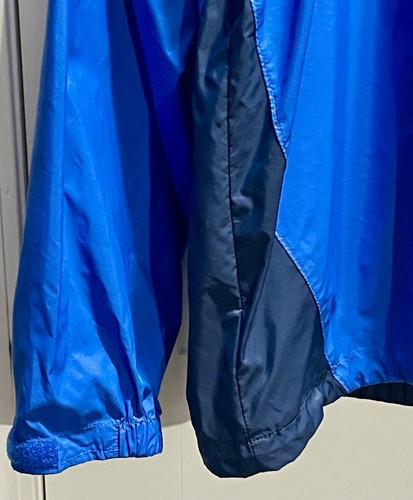 Vintage Colombia Windbreaker Jacke mit Kapuze Herren Gr. XL blau Sportbekleidung Taschen - Bild 15 von 20