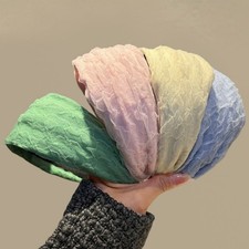 For Daily Skincare Routines Wide Fabric Headband Handmade Wide Headwear