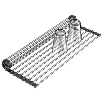 Yozxviu Roll Up Dish Drying Rack, 17'' L x 11.8'' W, Over The Sink Dish Drying ...