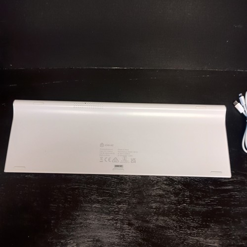 iClever BK10 Keyboard Bluetooth Universal Rechargeable Ultra Slim White Silver - Picture 7 of 8