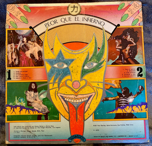 1975 Kiss - Hotter Than Hell LP - Peor Que El Infierno Mexico Release GX 01-764 - Bild 2 von 14