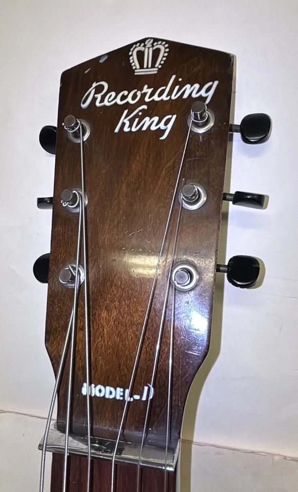 Recording King Modelo D hecho por Gibson 1939-1940 LAP STEEL CON ESTUCHE REPRODUCTOR Foto 4 de 4