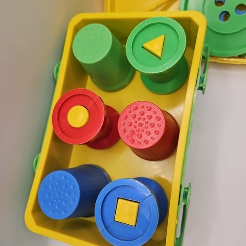 The Sewing Basket Vintage 1970s Childrens Guidance Learning Toy w/Shapes-Buttons - Picture 12 of 24