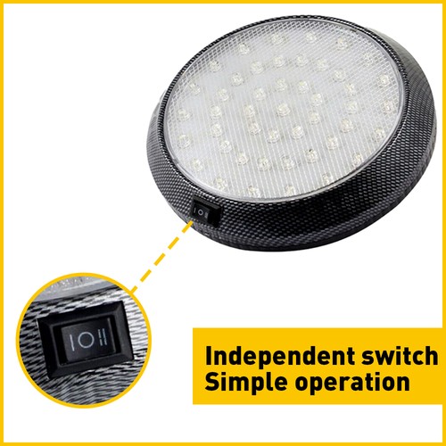 Universal 12V 46 LED Car Auto Camper Interior Dome Roof Light Ceiling White Lamp - Bild 4 von 10