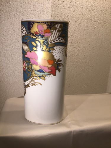 Vase Blumenmotiv Kaiser 70er - Bild 3 von 6
