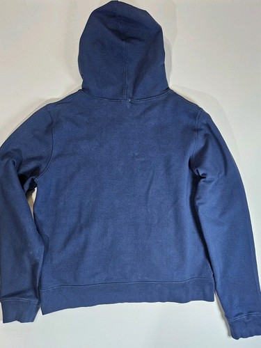 GAP Hoodie Womens Medium Blue Pink Logo Stretch Comfort 90s Y2K Inspired Sweater - Picture 2 of 6