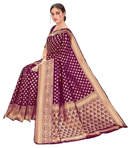 Indian Women Modern Beautiful Silk Sarees ❤️With Blouse Piece(Pack of 2) - Bild 12 von 13