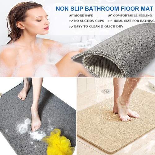 AU Shower Rug Anti Slip Loofah Bathroom Bath Mat Carpet Water Drains Shower Bath - Picture 9 of 24