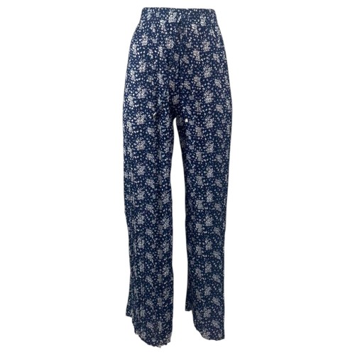 Ladies Palazzo Trousers Womens Wide Leg Flared Pants Summer Light Floral NEW - Picture 8 of 8