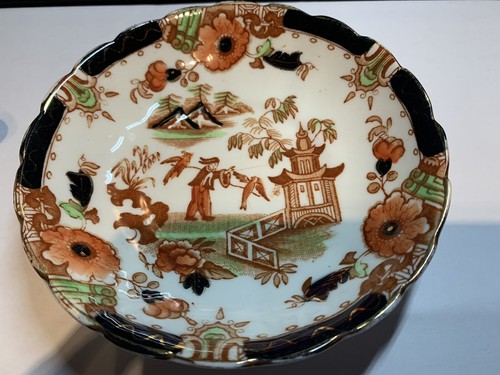 Victorian Staffordshire Chinoiserie Tea Cup And Saucer. No damage ! Imari - Picture 4 of 5