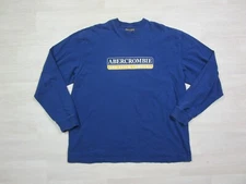 Abercrombie & Fitch Vintage Long Sleeve T Shirt (XL) 1990's A&F Company Preppy