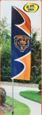 NFL CHICAGO/BEARS Heavy Duty  (Flag 13"x43") Swooper Flag-Pole not Included