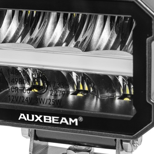 Barra de luz LED Auxbeam 120W 4,5" focos blanco/ámbar DRL/giro luz auxiliar - Imagen 10 de 12