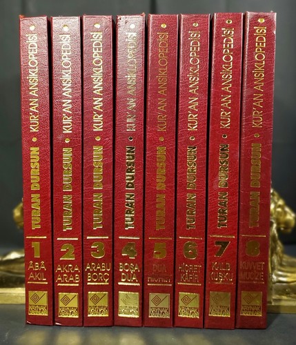 Turkish QURAN ENCYCLOPEDIA Set Turan Dursun 8 Volumes The Holy Quran Commentary - Picture 1 of 13