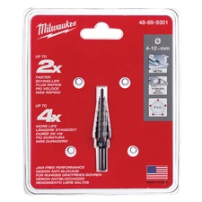 Milwaukee 48-89-9301 4-12mm - 9 Hole Size Step Drill Bit