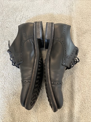 TOD’S Brogues Scarpe eleganti nere 8 derby alari Made in Italy - Foto 2 di 10