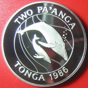 1986-TONGA-2-PA-039-ANGA-PAANGA-84oz-SILVER-PROOF-HUMPBACK-WHALE-MOTHER-BABY-WWF