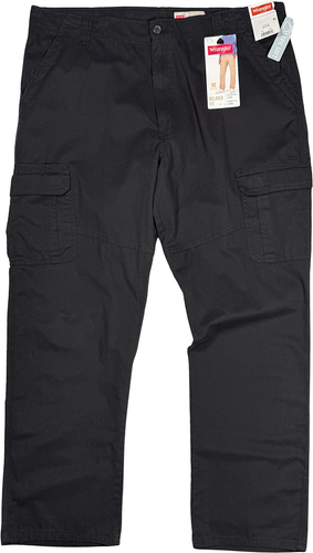 Wrangler Relaxed Fit Cargo Pants - NWT Mens 40 x 32 Black - #47030-F1