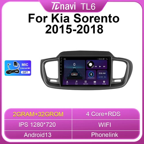 Android Auto Carplay Car Radio For Kia Sorento GPS Multimedia Player - Picture 25 of 32