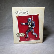 Hallmark Keepsake Ornament Star Wars JANGO FETT Attack Of The Clones 2002