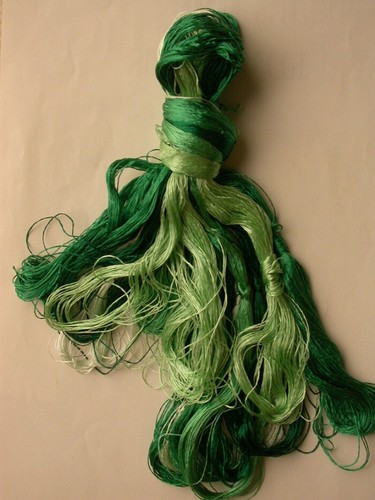 440M from light to deep 100% real mulberry silk,hand-dyed embroidery silk thread - Picture 17 of 61
