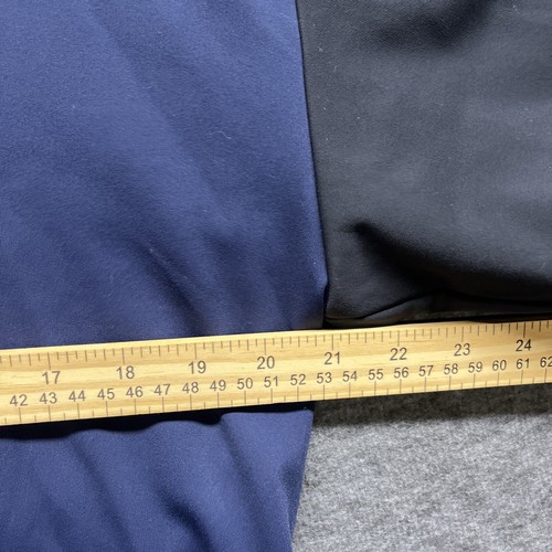 Athleta Shirt Womens Medium Blue Black Seamless Turtleneck Active Yoga Workout - Picture 7 of 10