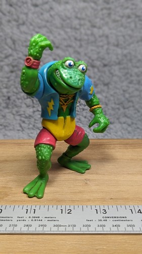 Genghis Frog action fig Teenage Mutant Ninja Turtles Playmates 1989 loose Mirage - Picture 2 of 8