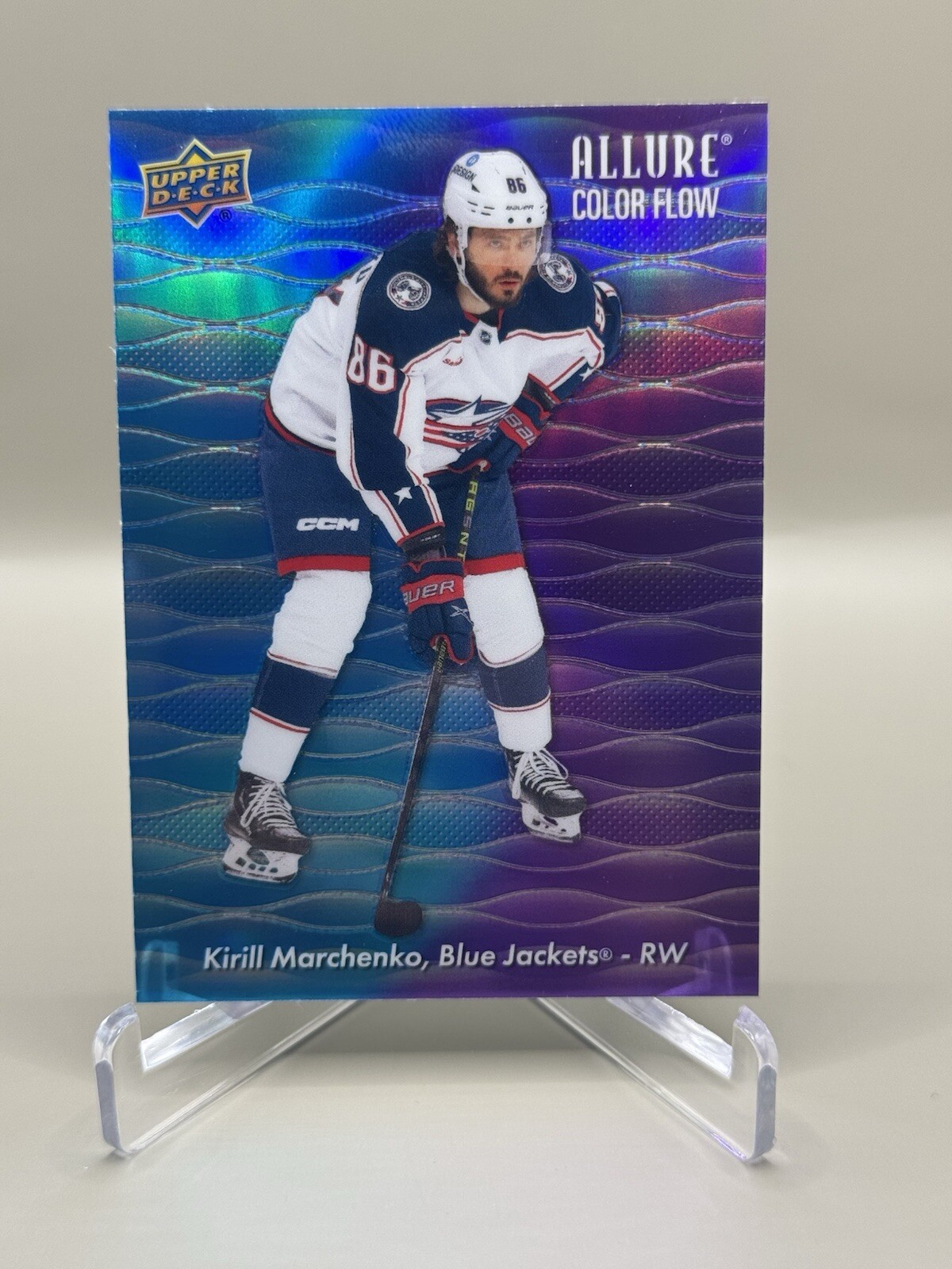 Kirill Marchenko 2023-24 UD Allure Color Flow Blue-Purple #CF-19 Blue Jackets