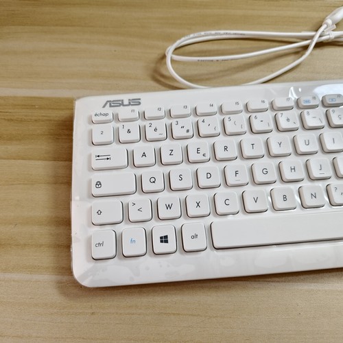 For ASUS White USB wired Keyboard KU-0902 French layout - 第 2/8 張圖片