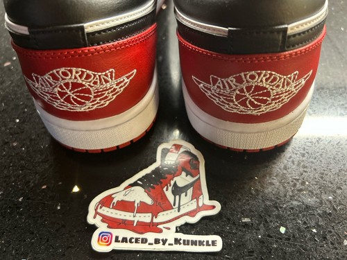 💥Nike Air Jordan Retro 1 Low 553558-161 “Bred Toe 2.0” Size 10 - Picture 5 of 7