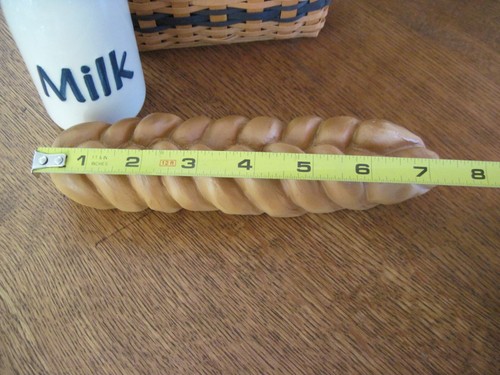 Longaberger 2000 Collectors Club JW Mini Bread Milk Basket +Faux Milk & Bread - Picture 15 of 22