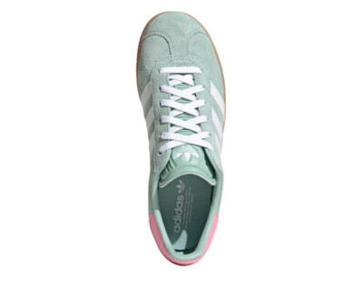 adidas Gazelle Athletic Shoe Big Kid Hazy Green White Pink