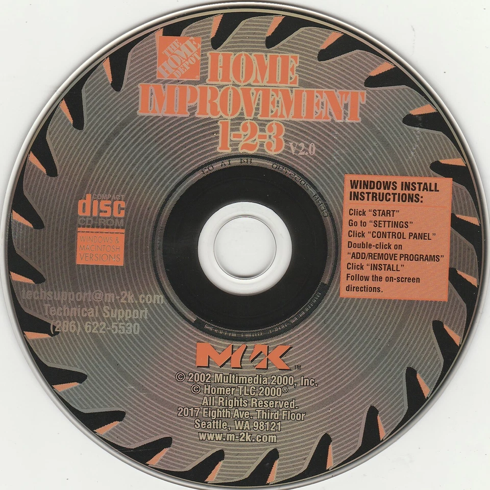 The Home Depot Home Improvement 1-2-3 by M2K for WIN 95/98/2000/XP & Mac 7.1 - Image 4 of 4