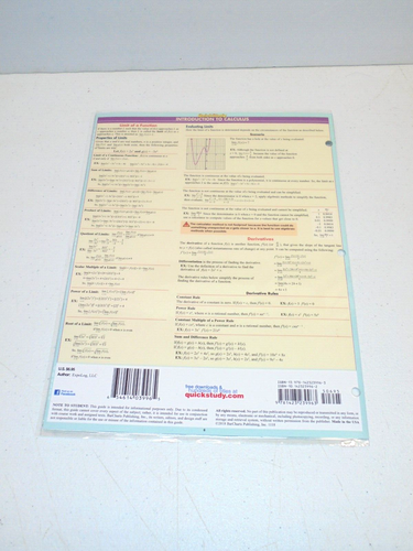Quick Study Pre Calculus Math Laminated Study Guide - Imagen 5 de 5