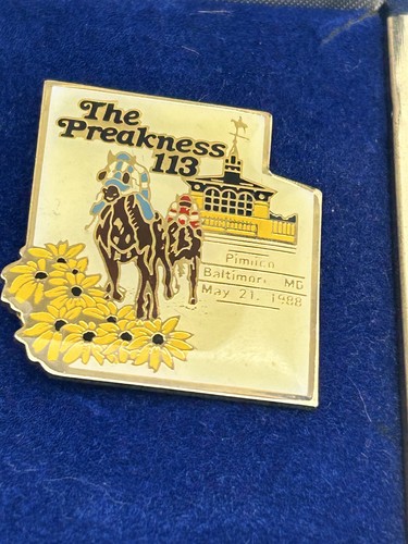 1988 Horse Racing Kentucky Derby Preakness Belmont Triple Crown Collector 4 Pins - Picture 3 of 13