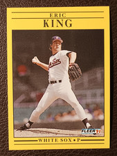 ERIC KING CHICAGO WHITE SOX 1991 FLEER BASEBALL CARD #126